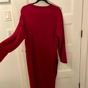 Robe échancrée rouge